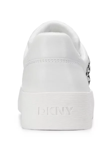 Fűzős csipkés szegecses sneaker Dkny fehér