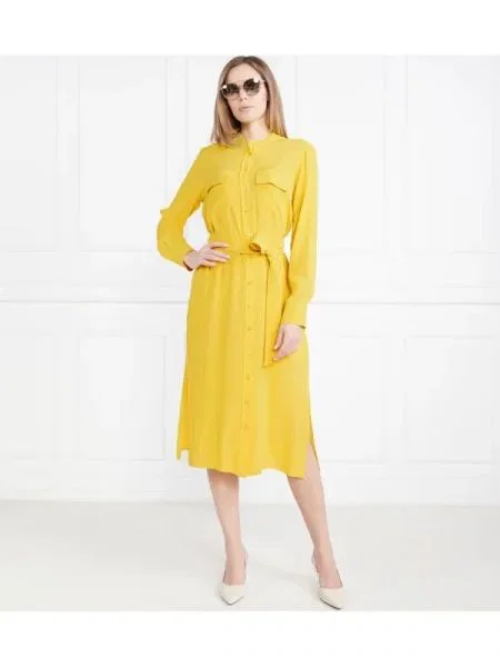 Marella Rochie Oporto cu adaos de mătase galben