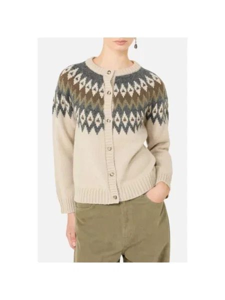 Weekend Max Mara Kardigan Targa Z Alpaki beige beżowy