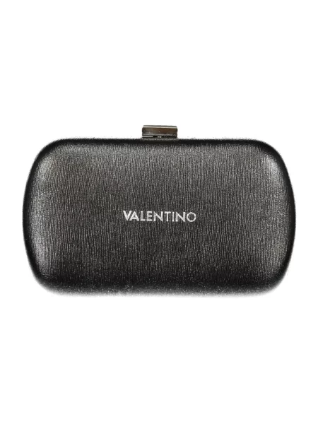Lniana kopertówka Valentino By Mario Valentino czarna