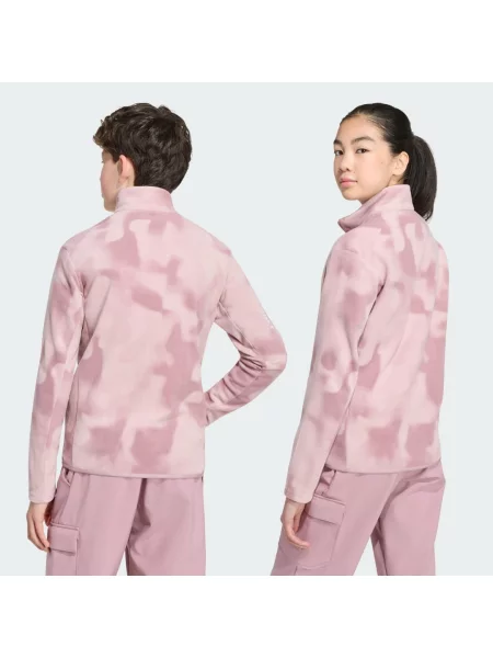 Dětská flísová bunda Terrex Kids Multi CLIMAWARM se po celé délce