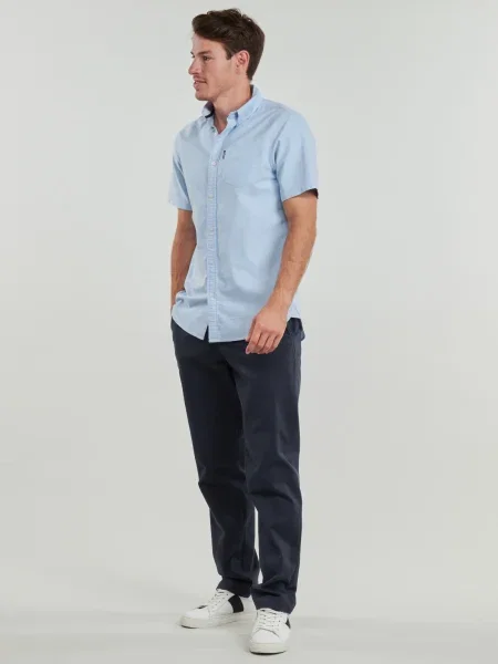 Oxford Superdry din țesătură twill albastru