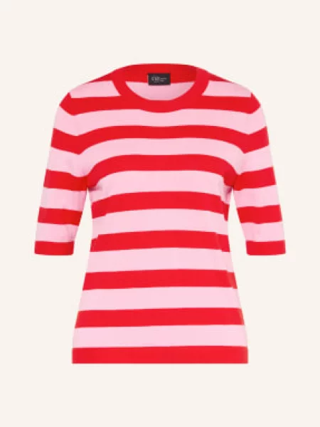 S.Oliver Black Label Koszulka Z Dzianiny pink czarna