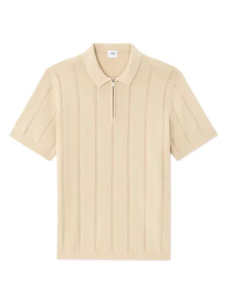 Tricou polo Celio bej