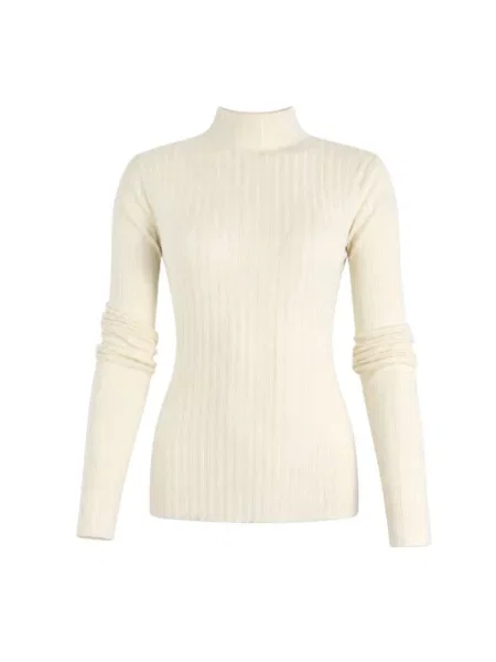 Sweter z golfem Pinko do golfa biały