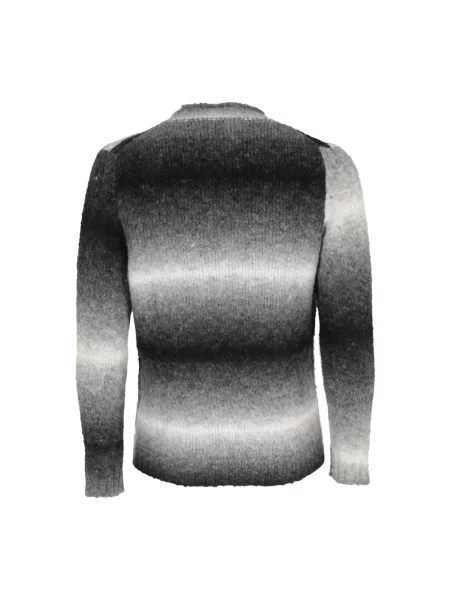 Sweter Kangra z alpaki w paski z paskiem
