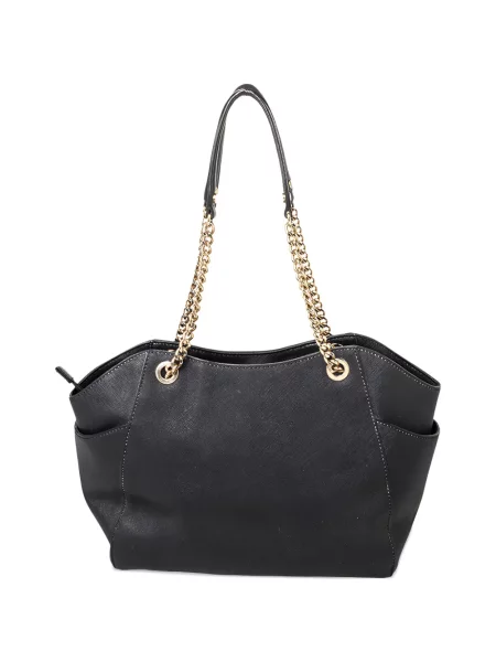 Geantă shopper Michael Michael Kors cu autograf maro