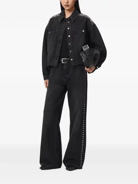 Geacă de blugi Allsaints negru