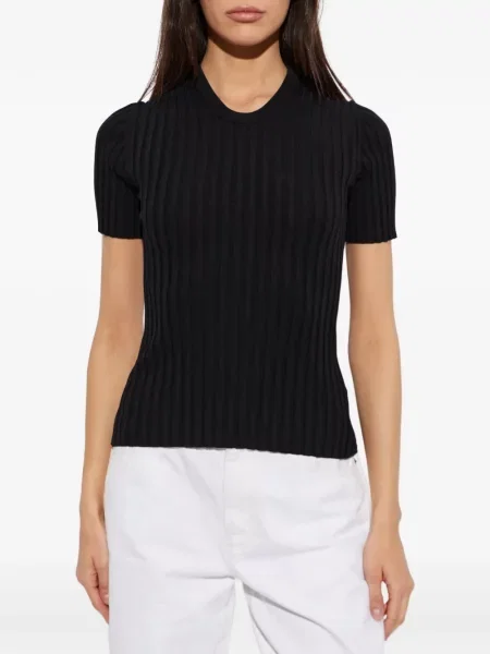 Tricou Ami Paris tricotate negru