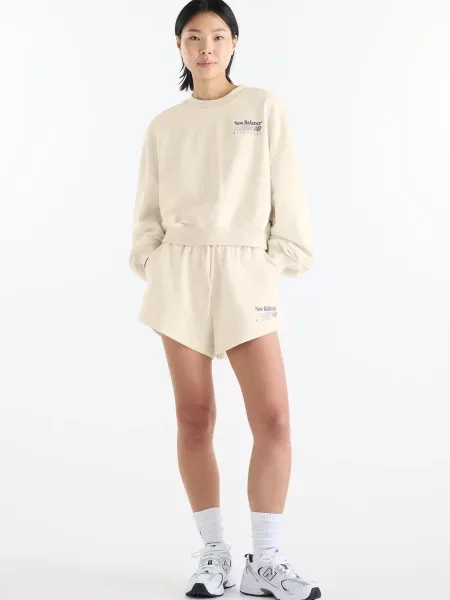 Махровый свитшот New Balance белый