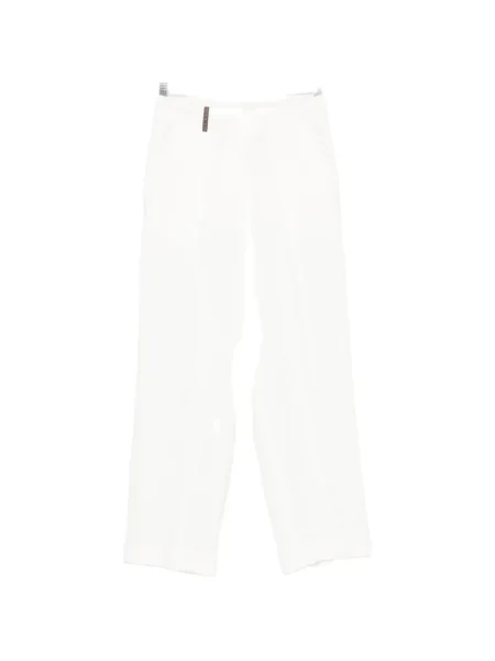 Cropp pantaloni Peserico alb