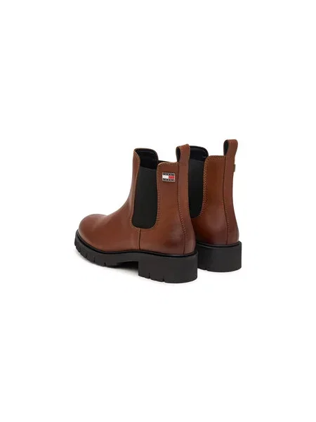 Bokacsizma Tommy Jeans Tjw Cleated Chelsea Boots barna