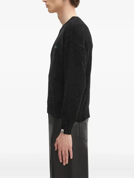 Pulover A Bathing Ape® cu broderie negru
