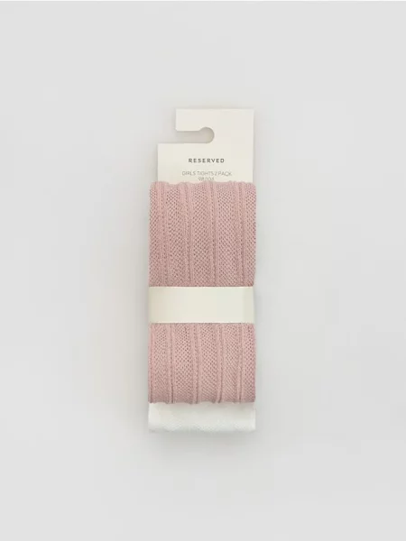 Reserved Візерунчасті колготки 2 шт. кремовий 