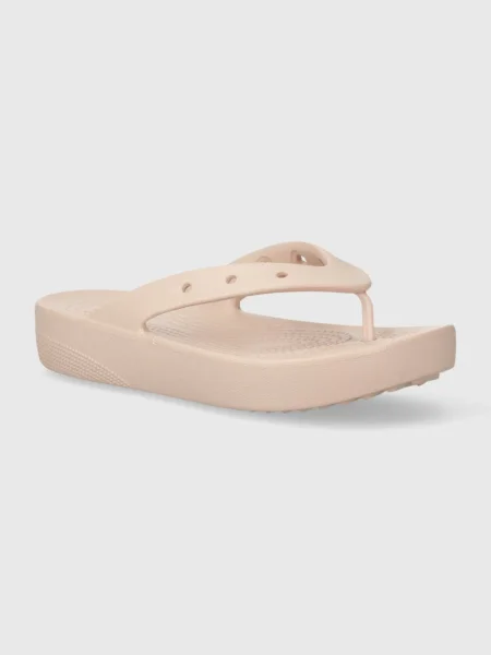 Platform talpú klasszikus papucs Crocs rózsaszín