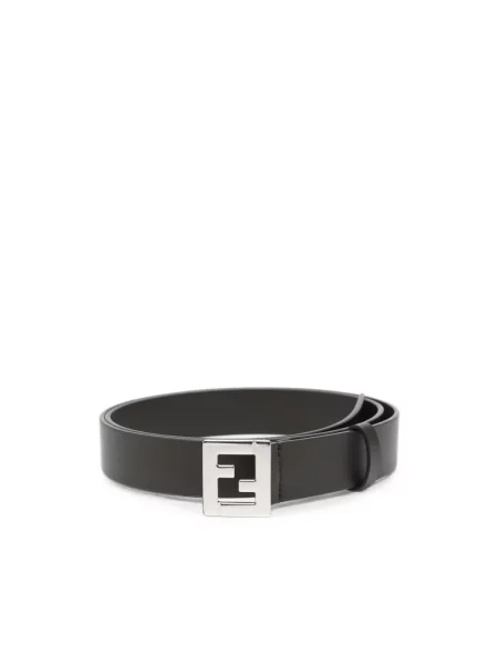 Pasek Fendi z logo brązowy
