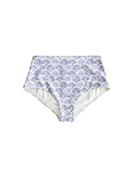 Next Slip costum de baie crem închis albastru