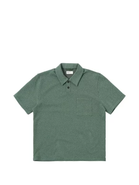 Tricou polo Universal Works verde