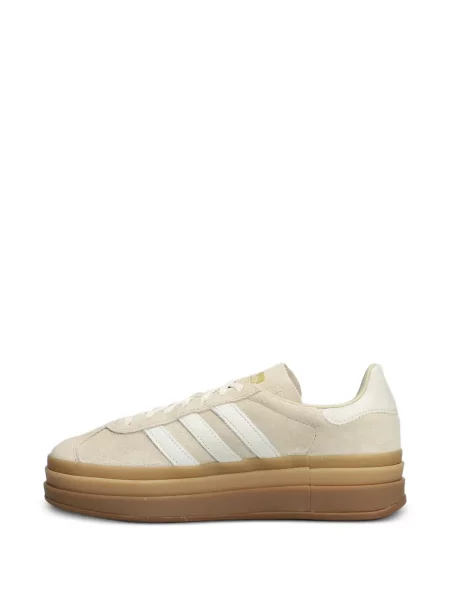 Ριγέ sneakers Adidas Gazelle με πλατφόρμα μωβ