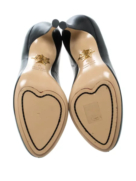 Botine Charlotte Olympia din piele negru