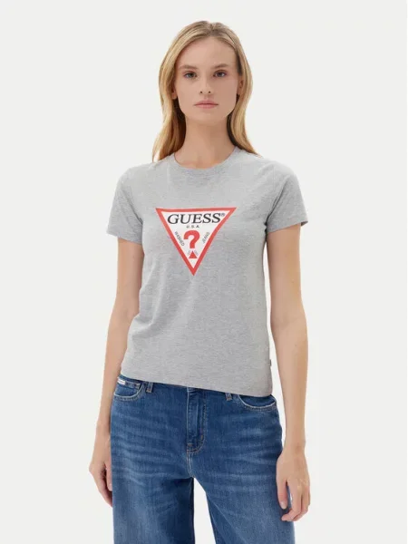 Guess Jeans Marškinėliai pilka