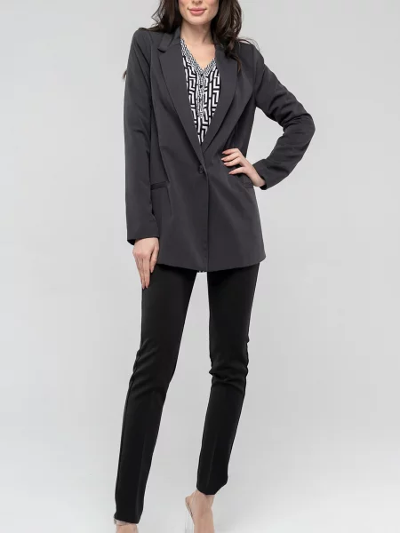 Піджак LadyLike бавовна/поліестер сірий