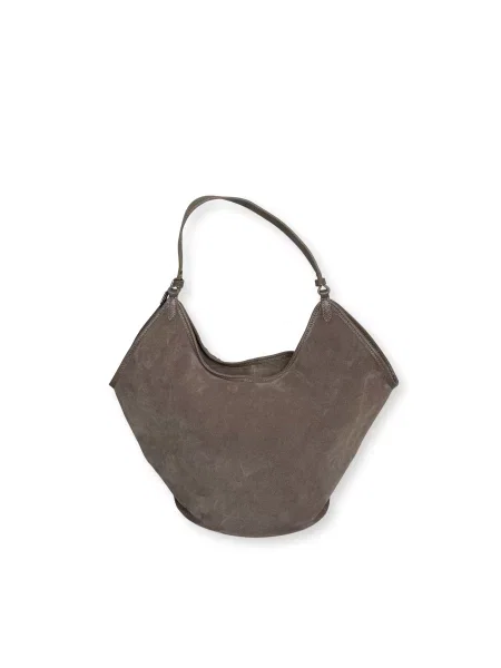 Кожаная сумка Toscanio бежевая