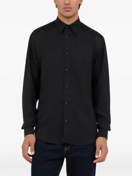 Cămașă Roberto Cavalli lungă negru