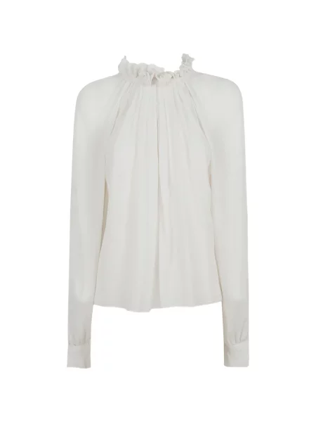 Fodros blúz Alberta Ferretti fehér