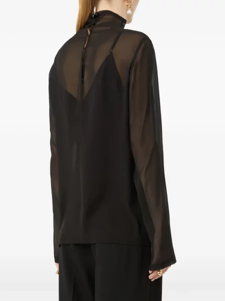 Bluză Sportmax de mătase negru