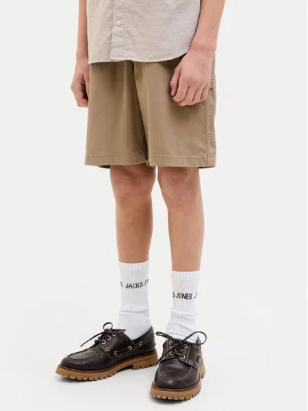 Jack & Jones Junior Medžiaginiai šortai Tony ruda