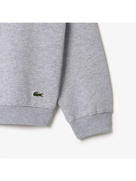 Lacoste Bluza Dresowa Loose Fit Z Rękawami Typu Raglan szara