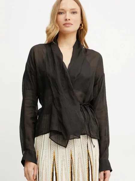 Forte Forte cămașă relaxed my shirt negru