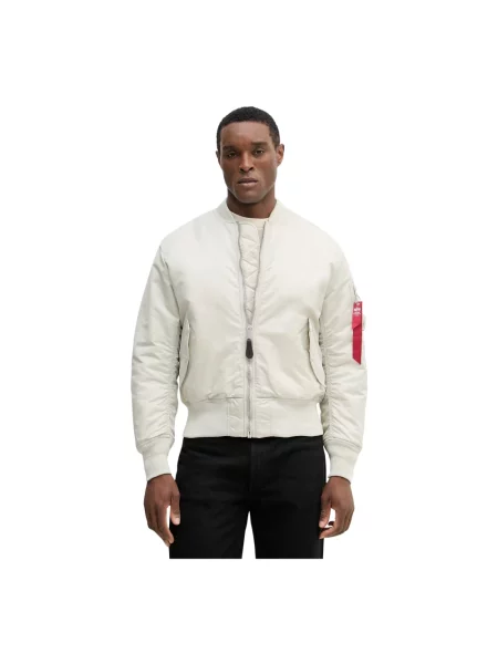 Bomberka w kroju regular fit ze stójką Model Heritage' Alpha Industries beżowy