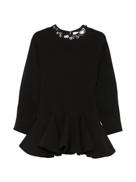 Rochie mini Des Phemmes evazată negru