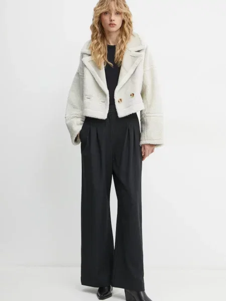 Двосторонній плащ MUNTHE SAMBINO перехідний oversize бежевий