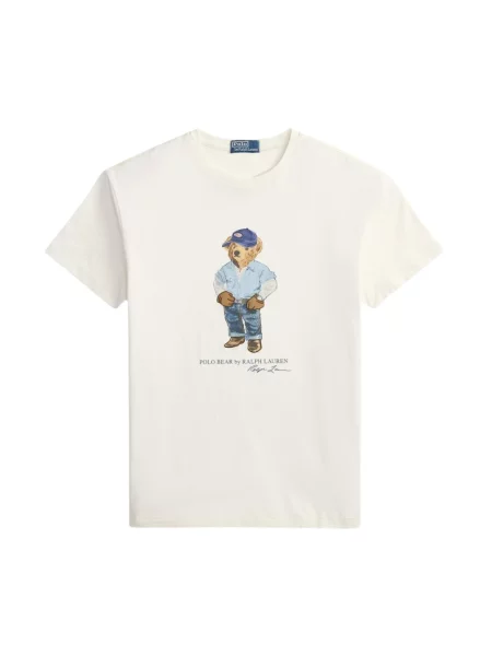Koszulka polo Polo Ralph Lauren z logo biała