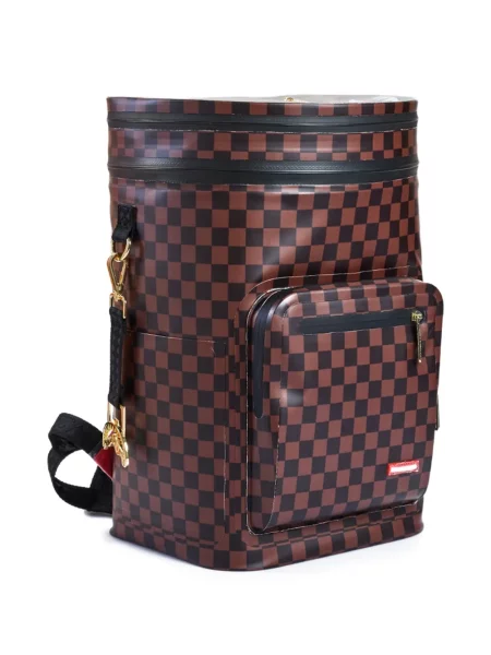 Rucsac Sprayground în carouri maro
