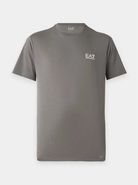 Emporio Armani Tričko sivá biela