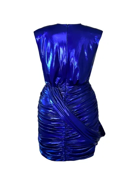Rochie mini Gigli cu volane albastru