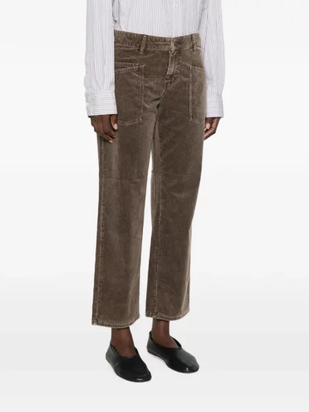 Pantaloni Five Jeans de catifea cord maro