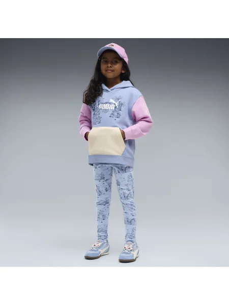 Dziecięce legginsy z nadrukiem PUMA × DORA THE EXPLORER Odzież niebieski