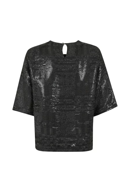 Top Peserico cu paiete negru