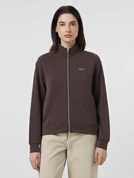 Свитер Ea7 из модала коричневый