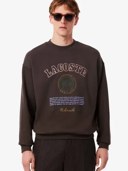 Толстовка Lacoste коричнева