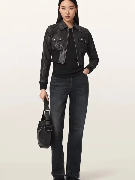 Кожаная куртка Allsaints
