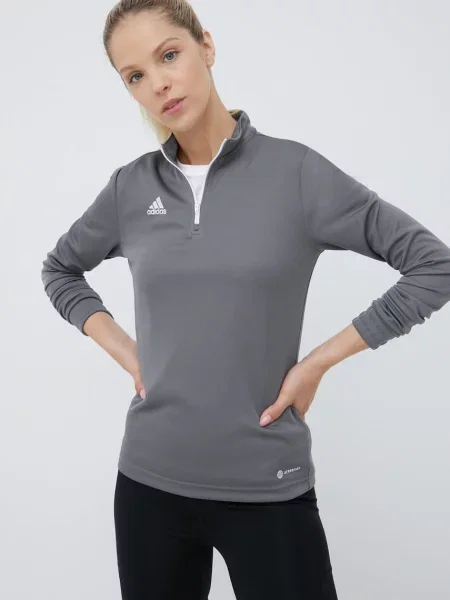 Блуза с дълги ръкави за трениране adidas Performance Entrada 22 сиво