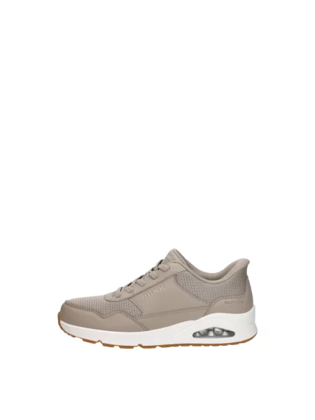 Sneakersy Skechers skórzane beżowe