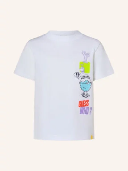 Billieblush Tričko / fialová / neonově žlutá bílá