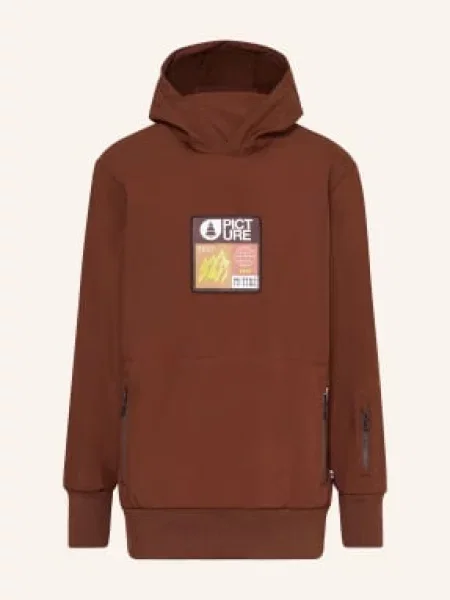 Picture Bunda Přes Hlavu Parker tmavě hnědá